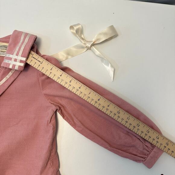 Vintage Laura Ashley Mother & Child Kids Girl Dress 3-4yo Corduroy Marine Pink - Picture 11 of 11